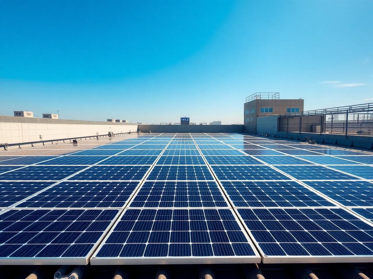 Solcellspaneler och växelriktare i arbete — utrustning vi finansierar inom solenergi